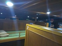 De slaapzaal op de Night Boat