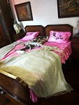Slaapkamer en bruidsjurk
