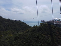 Uitzicht vanaf de hoogste berg van Langkawi