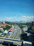Ons uitzicht vanuit het appartement in Kuala Lumpur