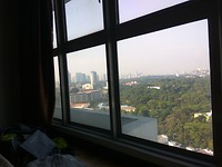Uitzicht vanuit ons bed