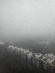 Regen trekt over Kuala Lumpur