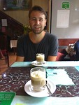 Na onze lange - en gevaarlijke - wandeling terug is het tijd voor een koffie met Baileys...