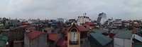 Uitzicht vanuit het Hanoi Traveller House