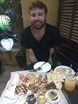 Nog een laatste keer eten bij Mix, met een heel hongerig Stijntje