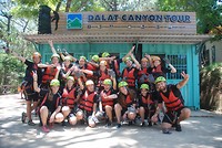 De hele crew voor het Canyoningen