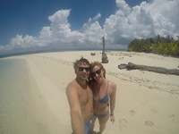 Terug op het strand...