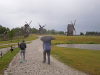 Bij de molens, nog een keer regen