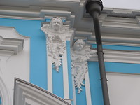 Detail versieringen van de Smolny Cathedral