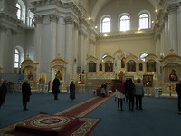 Binnen in de Smolny Cathedral