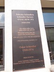 Plakkaat bij Schindler fabriek