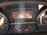 Nauwelijks leesbaar: 25000 km!