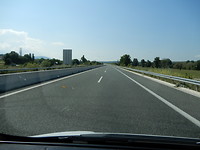 Mooie slaapverwekkende Autobahn, zonder auto’s