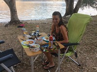 Een heerlijke camping maaltijd