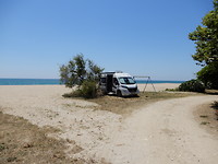 Camperplaats aan zee