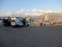 Aan de jachthaven in Kalamata