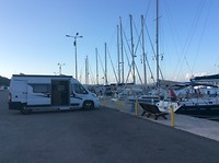 Staanplaats voor de zeiljachten