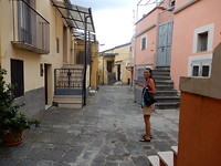 Straatbeeld in Melfi