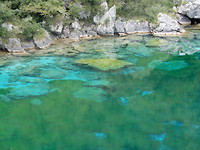 Bijzondere kleuren in het water.