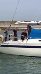vertrek van de 4 zeezeilers uit de roompotmarina