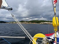 Laveren door eilandjes