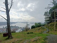 Uitzicht op de fjorden van Farsund