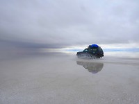 Zware bewolking zoutvlaktes