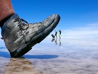 Spelen met perspectief onder schoen!
