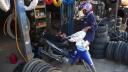 577 Makassar, On my way to the Airport fixing the rear tire