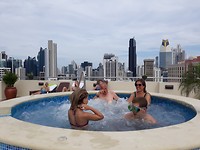 genieten in het bubbelbad