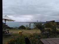 Uitzicht vanuit het hostel