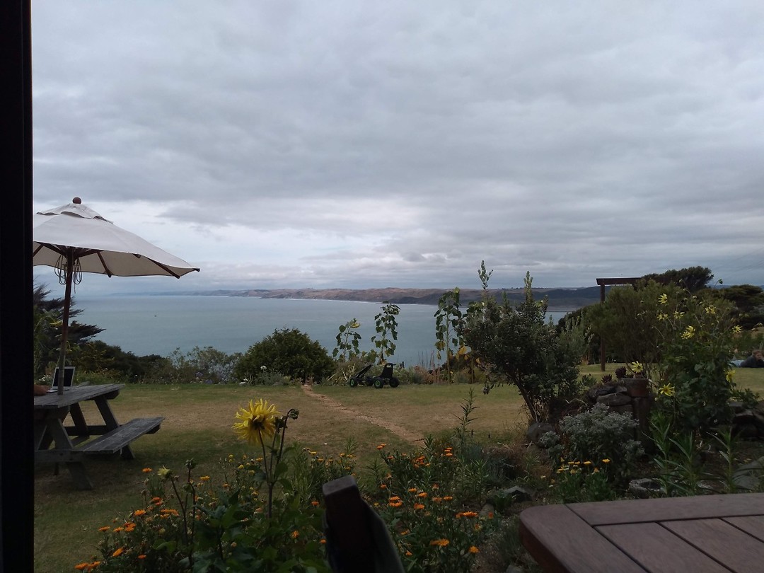 Uitzicht vanuit het hostel