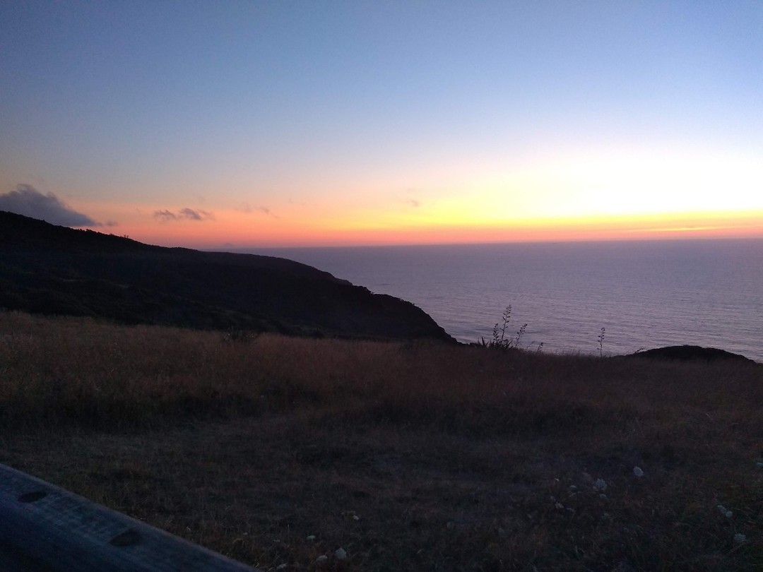Sunset op de berg