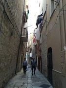 Smalle straatjes lopen