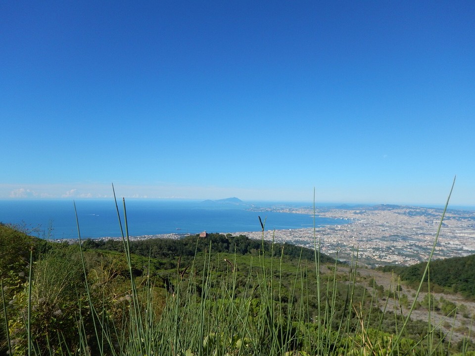 Napels vanaf de Vesuvius