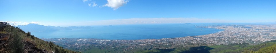 Panorama vanop de Vesuvius