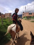 Max op een paard
