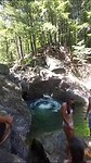 Cliff jumping in Emerald Pools