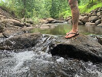 Onderweg naar de waterval