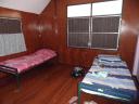 Ik slaap in het blauwe bed!