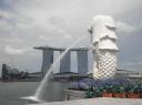 Marina Bay en Merlion