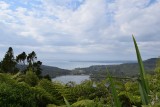 Uitzicht op Huia Bay