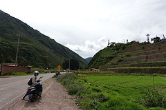 on the road