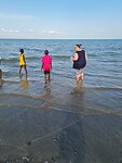 At the beach