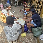 Family in the compound