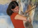 Knuffelen met een koala