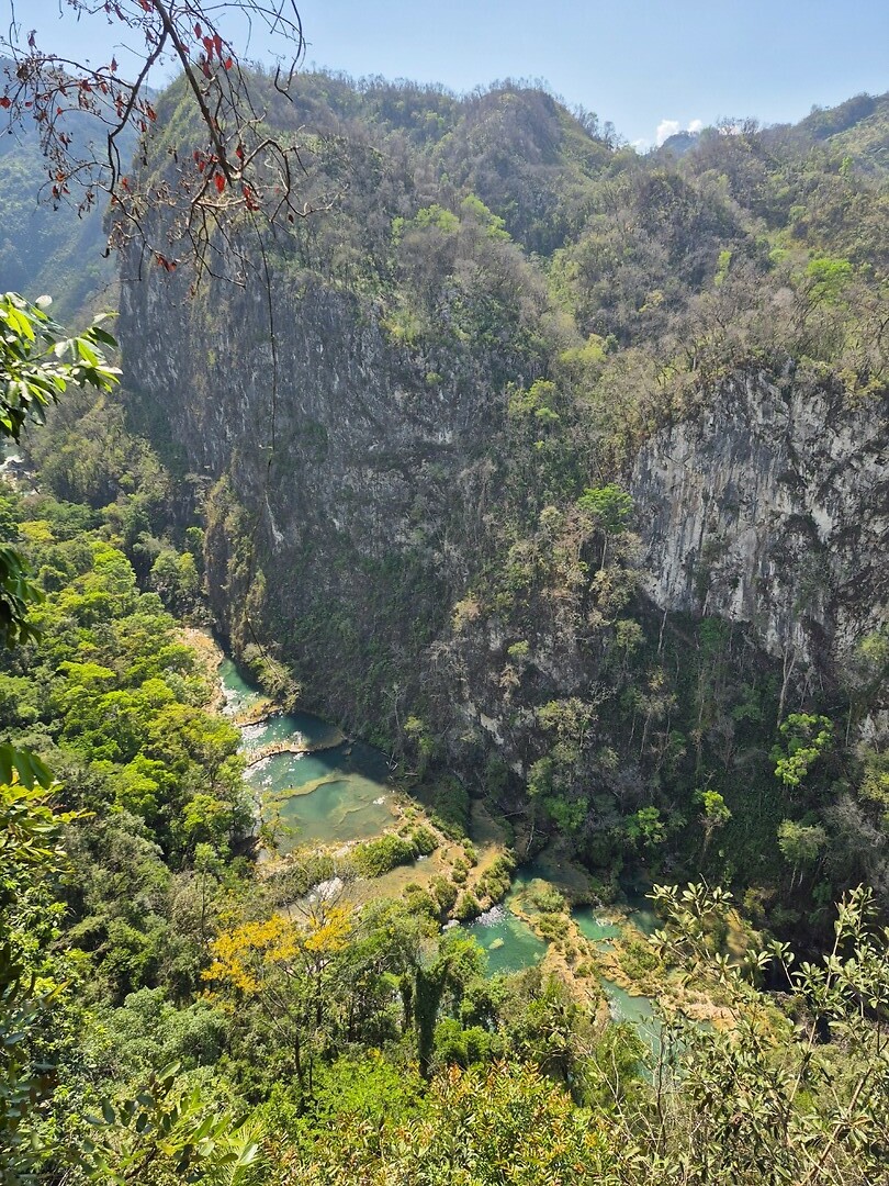 De mirador van Semuc Champey