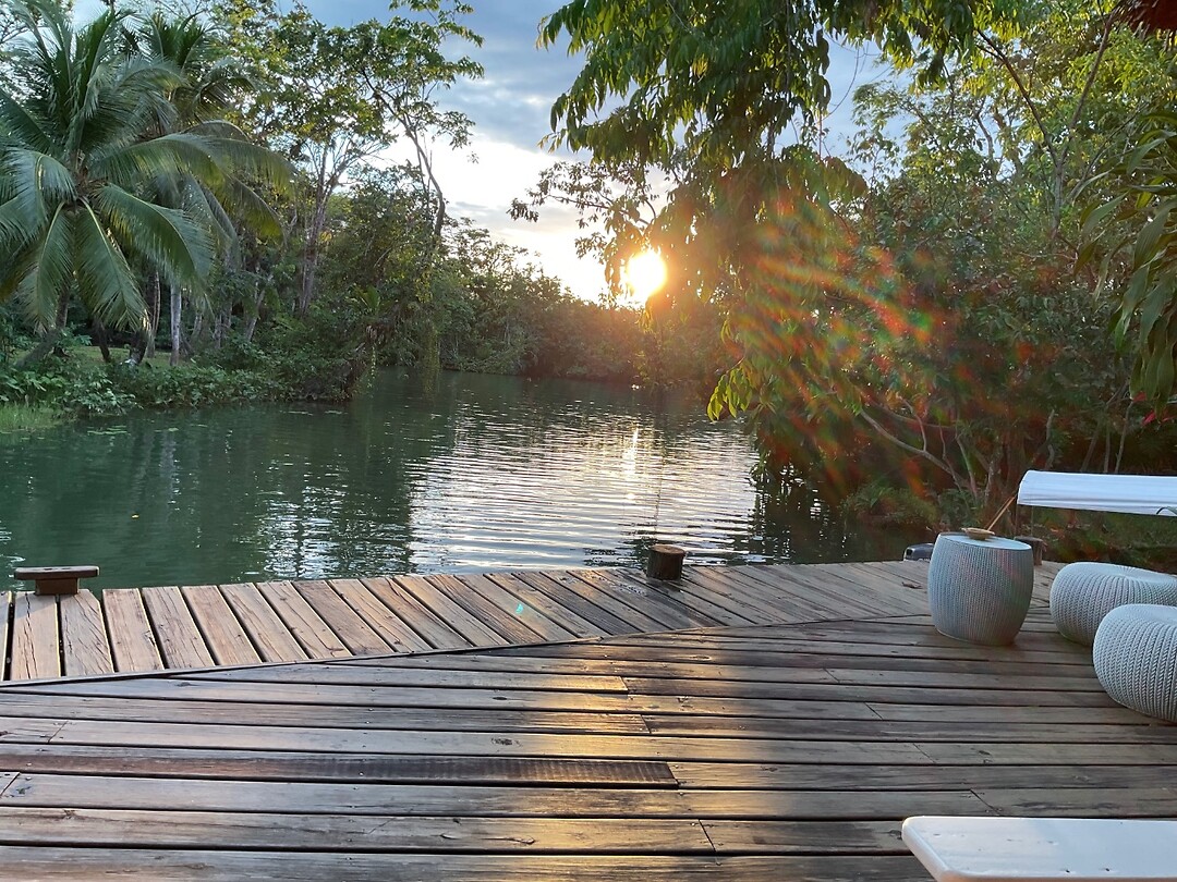 Sunset at the Boatique hotel