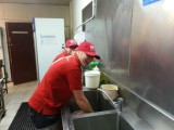 De ham wassen