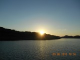 Sunset at lake argyle